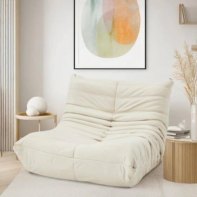 Fauteuil de sol poire en mousse à mémoire de forme, pouf en similicuir pour adultes et enfants, 5 couleurs