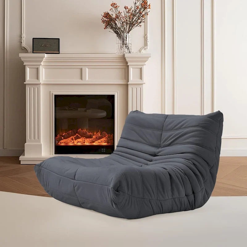 Fauteuil de sol poire en mousse à mémoire de forme, pouf en similicuir pour adultes et enfants, 5 couleurs