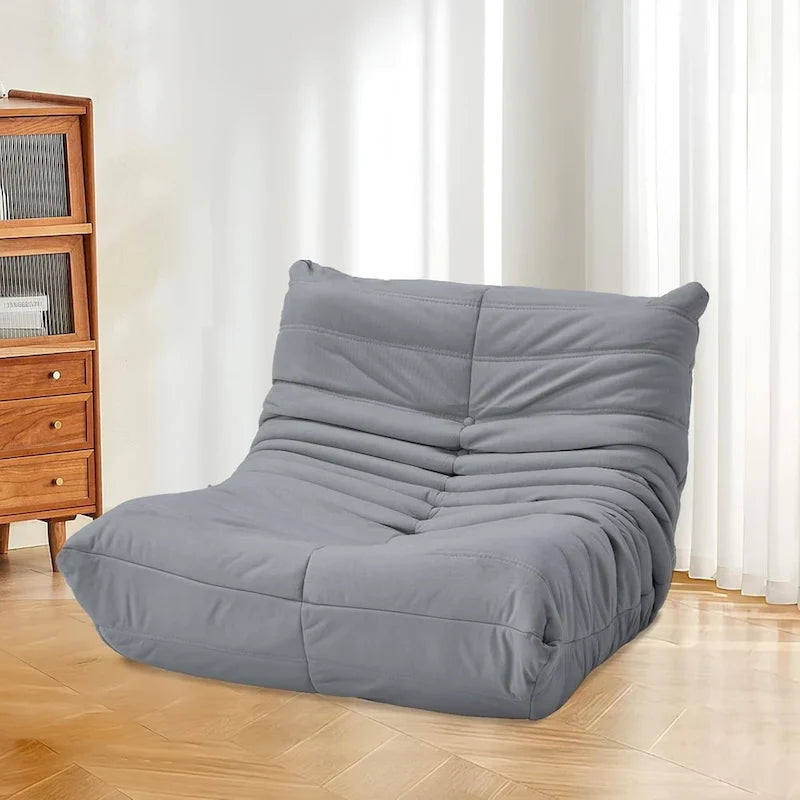 Fauteuil de sol poire en mousse à mémoire de forme, pouf en similicuir pour adultes et enfants, 5 couleurs