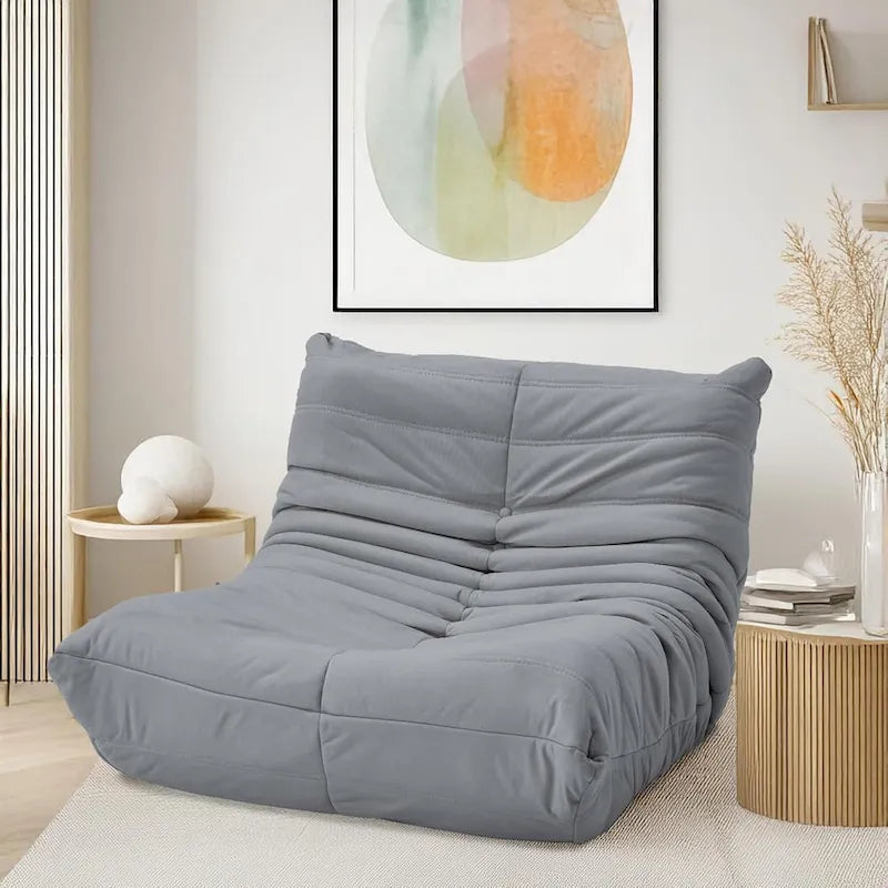 Fauteuil de sol poire en mousse à mémoire de forme, pouf en similicuir pour adultes et enfants, 5 couleurs