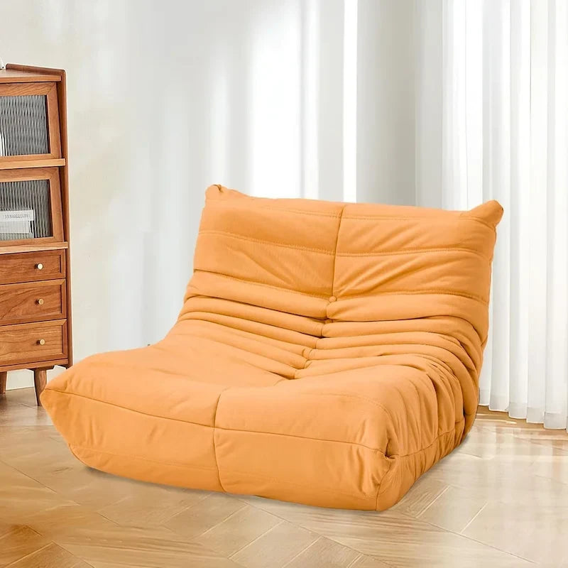 Fauteuil de sol poire en mousse à mémoire de forme, pouf en similicuir pour adultes et enfants, 5 couleurs