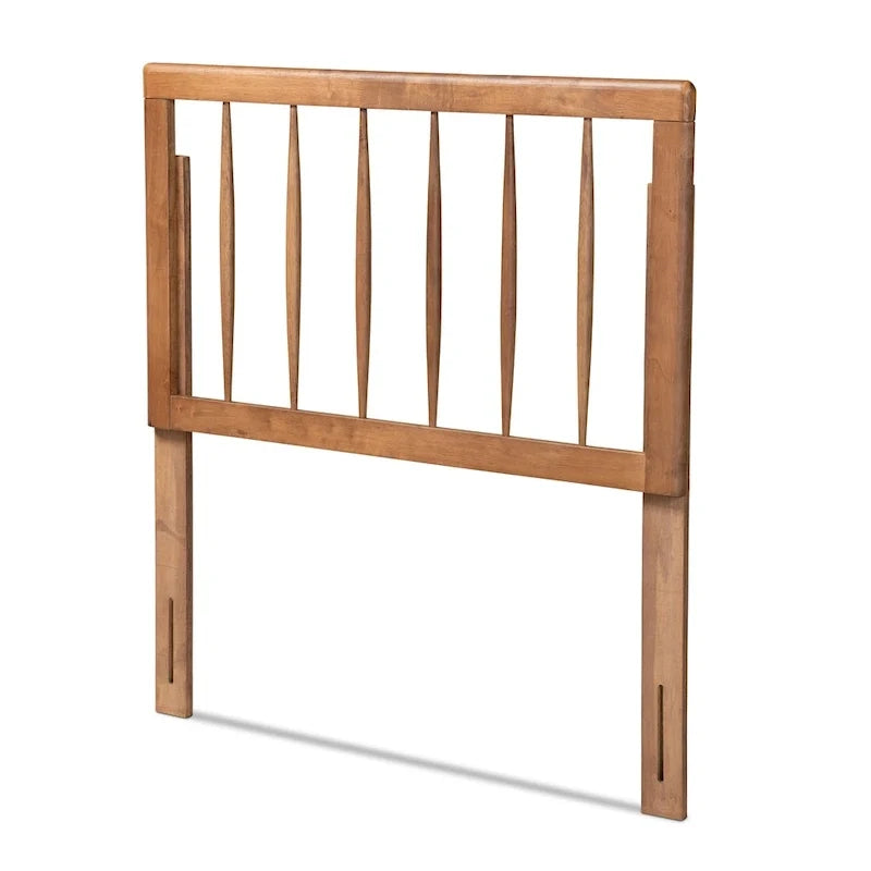 Tête de lit contemporaine en frêne et noyer, taille simple double queen king, accent de chambre à coucher