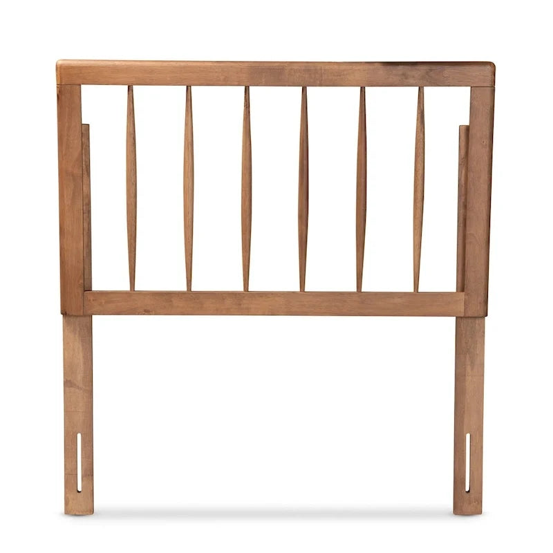 Tête de lit contemporaine en frêne et noyer, taille simple double queen king, accent de chambre à coucher
