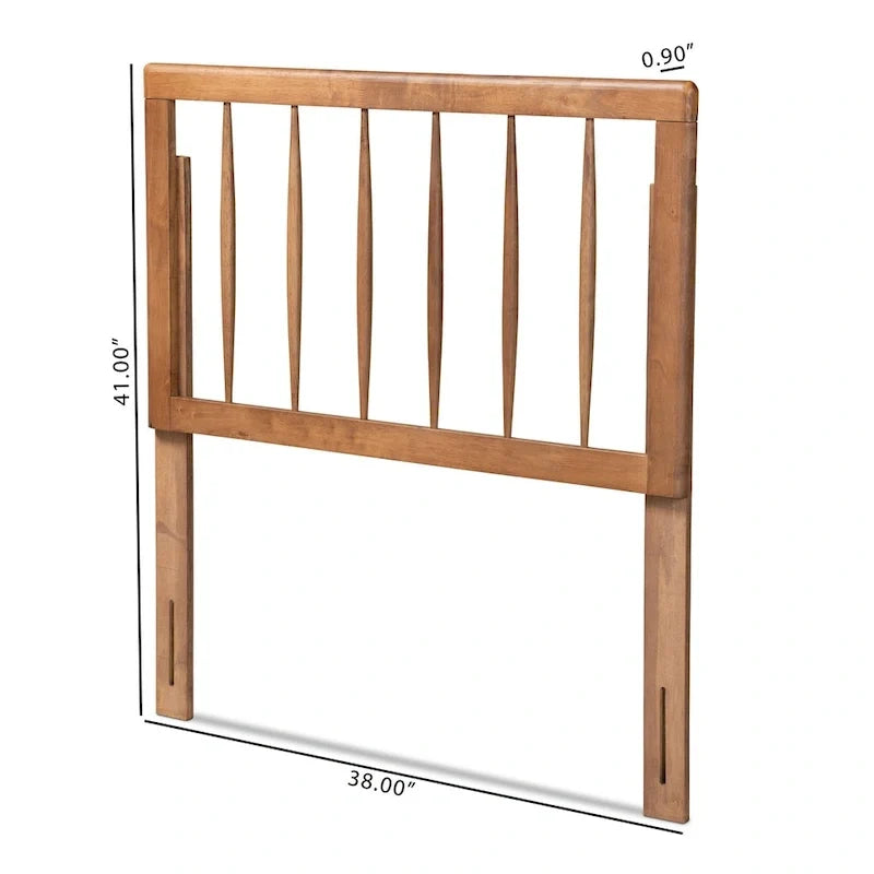 Tête de lit contemporaine en frêne et noyer, taille simple double queen king, accent de chambre à coucher
