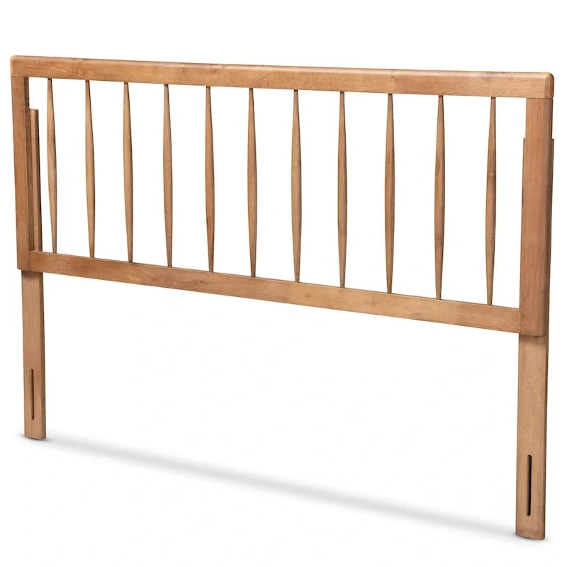 Tête de lit contemporaine en frêne et noyer, taille simple double queen king, accent de chambre à coucher