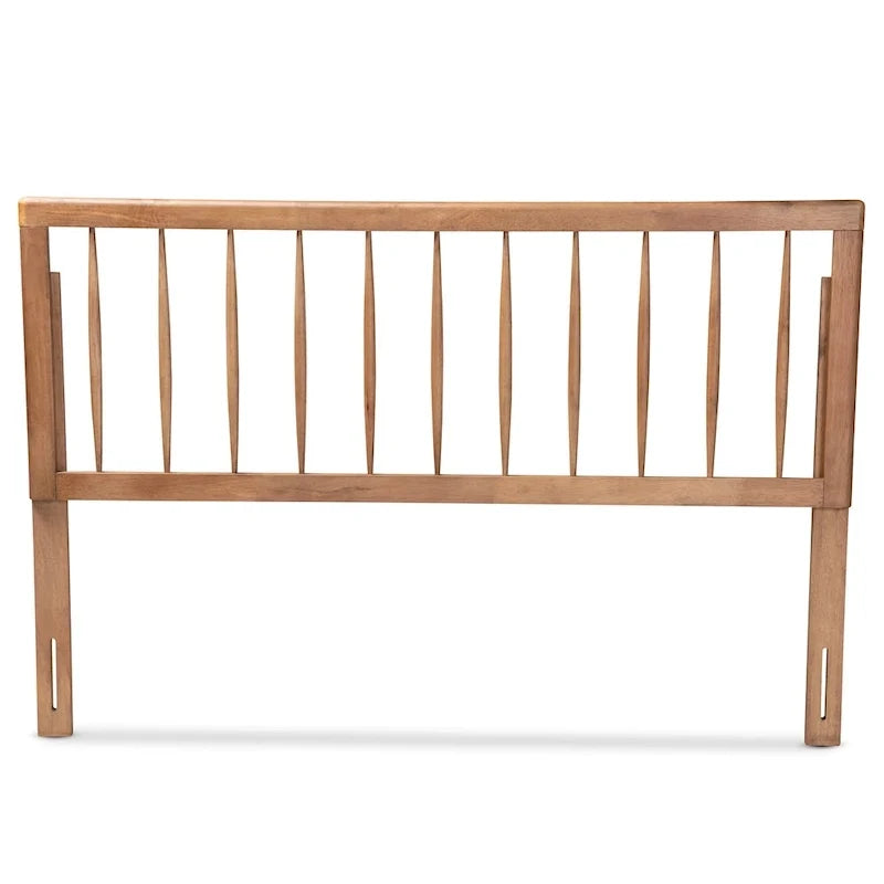 Tête de lit contemporaine en frêne et noyer, taille simple double queen king, accent de chambre à coucher