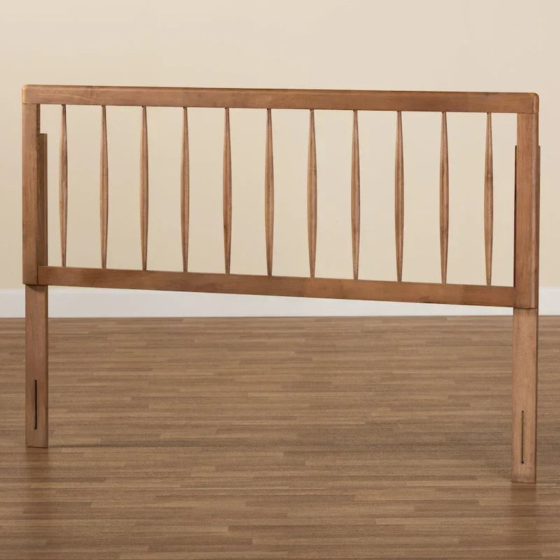 Tête de lit contemporaine en frêne et noyer, taille simple double queen king, accent de chambre à coucher