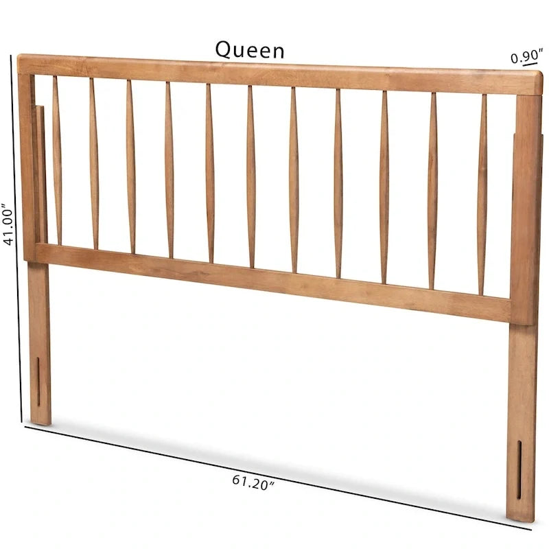 Tête de lit contemporaine en frêne et noyer, taille simple double queen king, accent de chambre à coucher