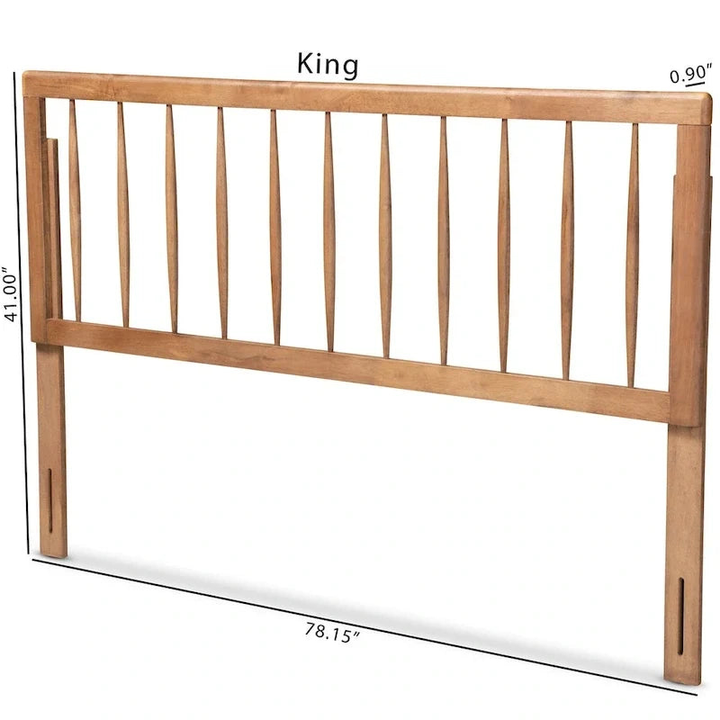 Tête de lit contemporaine en frêne et noyer, taille simple double queen king, accent de chambre à coucher
