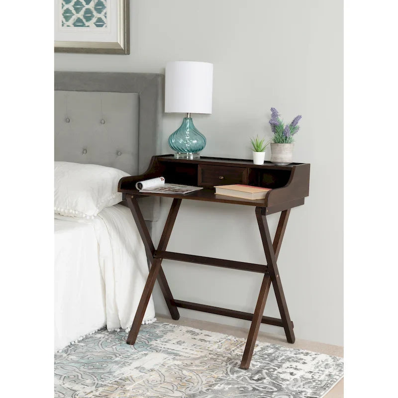 Bureau pliant en bois massif Clover