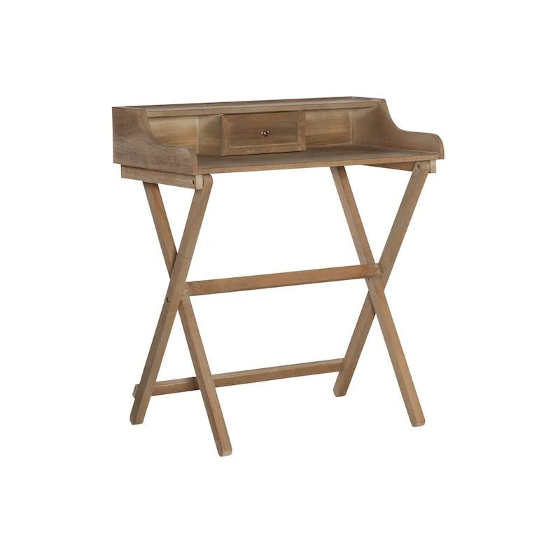 Bureau pliant en bois massif Clover