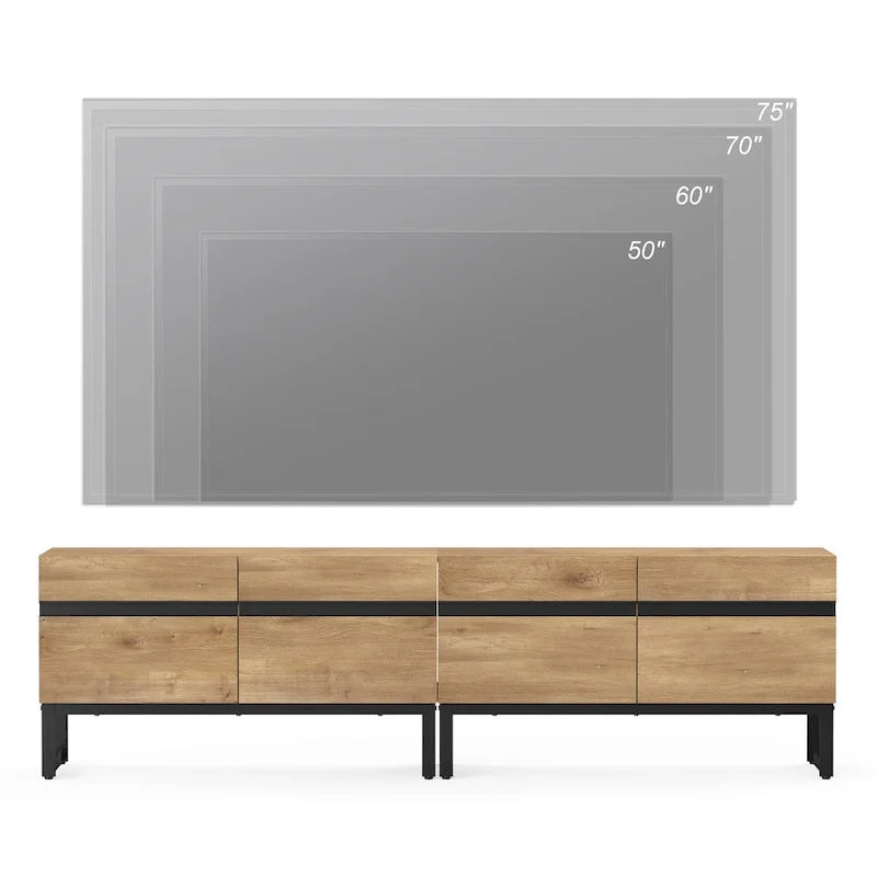 Meuble TV moderne pour téléviseurs jusqu'à 75 pouces