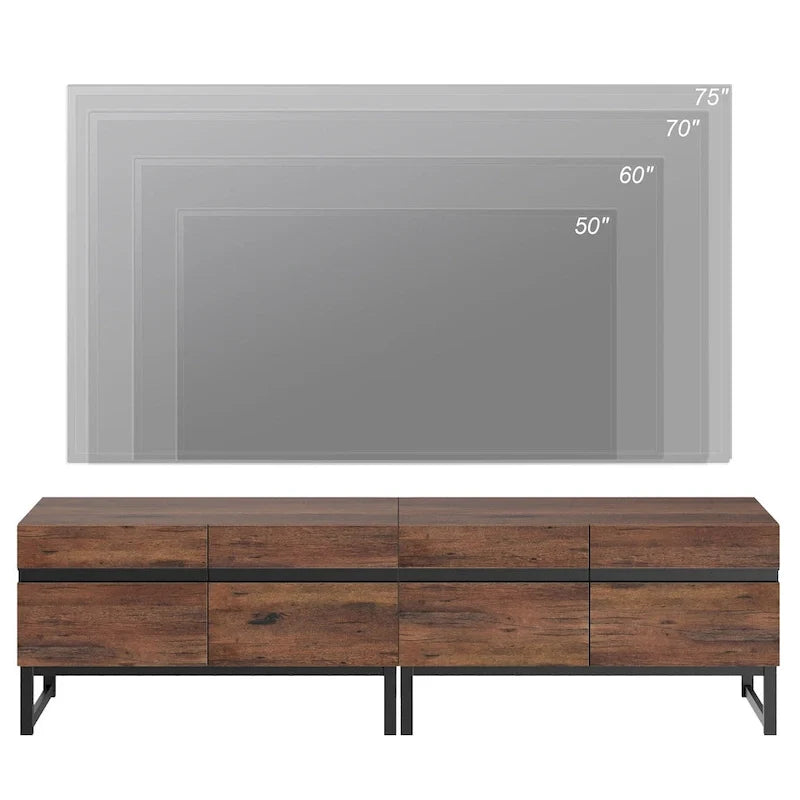 Meuble TV moderne pour téléviseurs jusqu'à 75 pouces