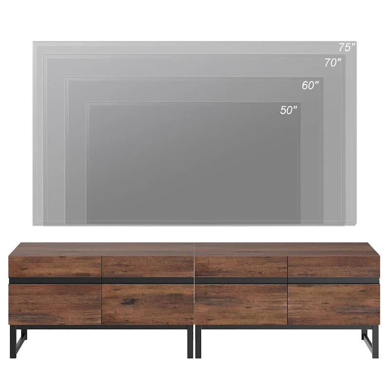 Meuble TV moderne pour téléviseurs jusqu'à 75 pouces