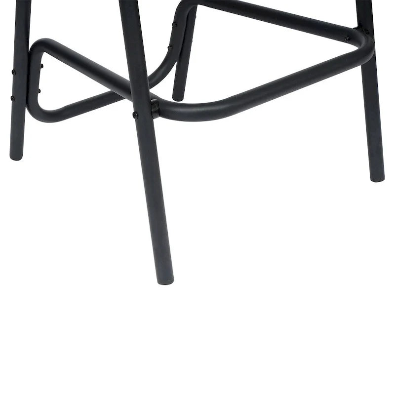 Tabourets de bar en rotin pour l'intérieur et l'extérieur, lot de 2