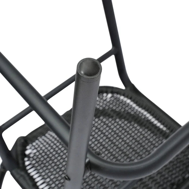 Tabourets de bar en rotin pour l'intérieur et l'extérieur, lot de 2