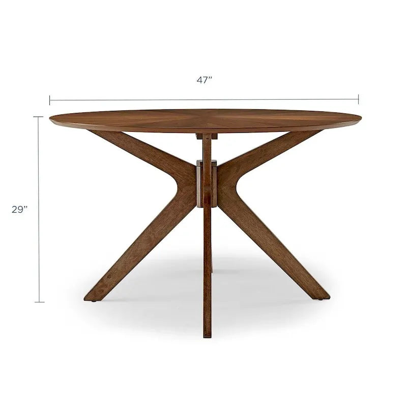 Table à manger ronde Crossroads 47 en bois