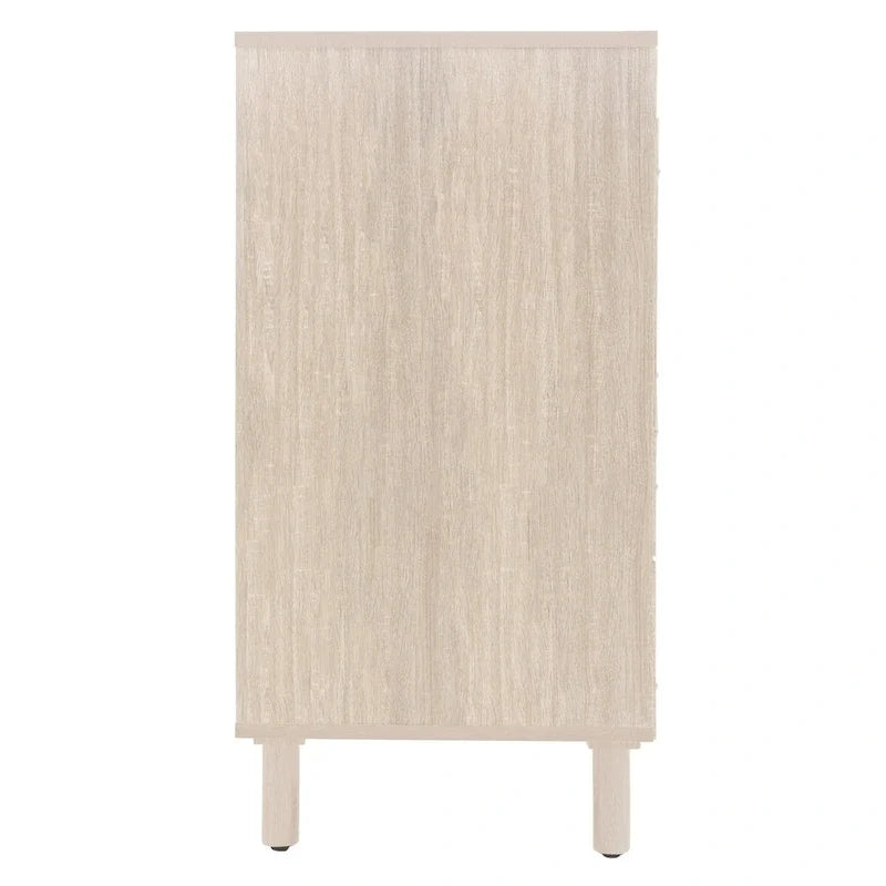 Meuble bas moderne à 4 portes avec étagère réglable