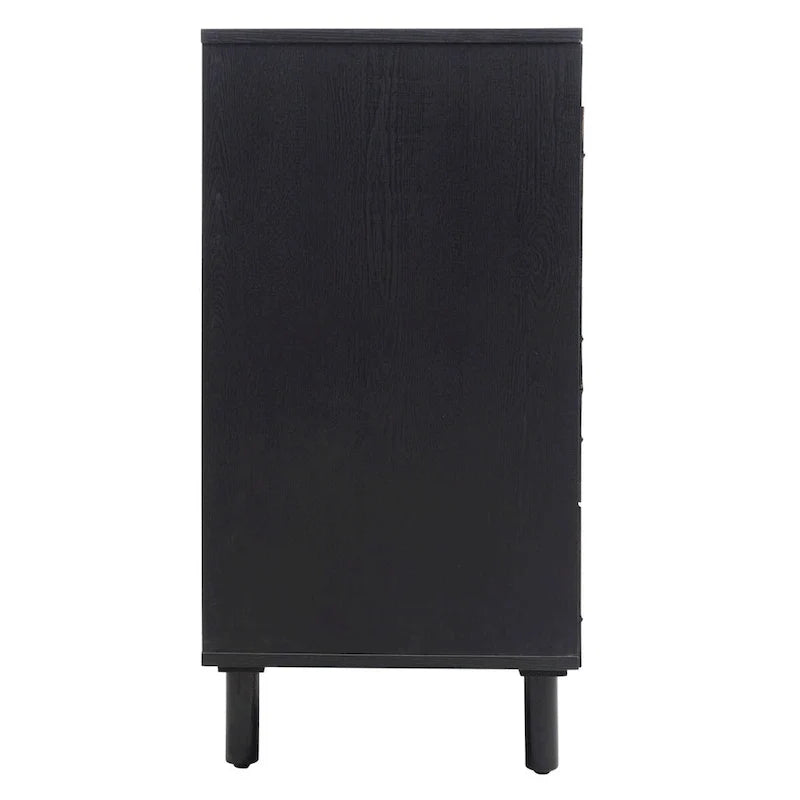 Meuble bas moderne à 4 portes avec étagère réglable