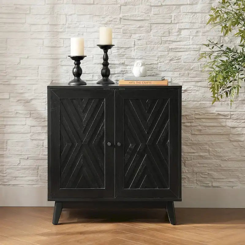 Meuble d'appoint 2 portes Joseph Midcentury 30Tall par HULALA HOME