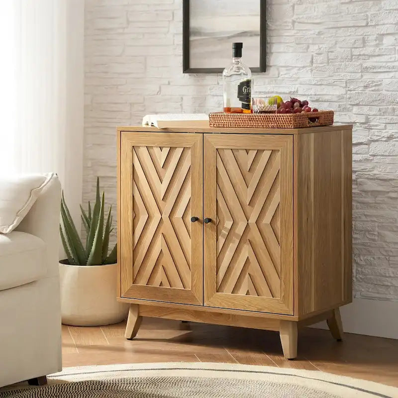 Meuble d'appoint 2 portes Joseph Midcentury 30Tall par HULALA HOME