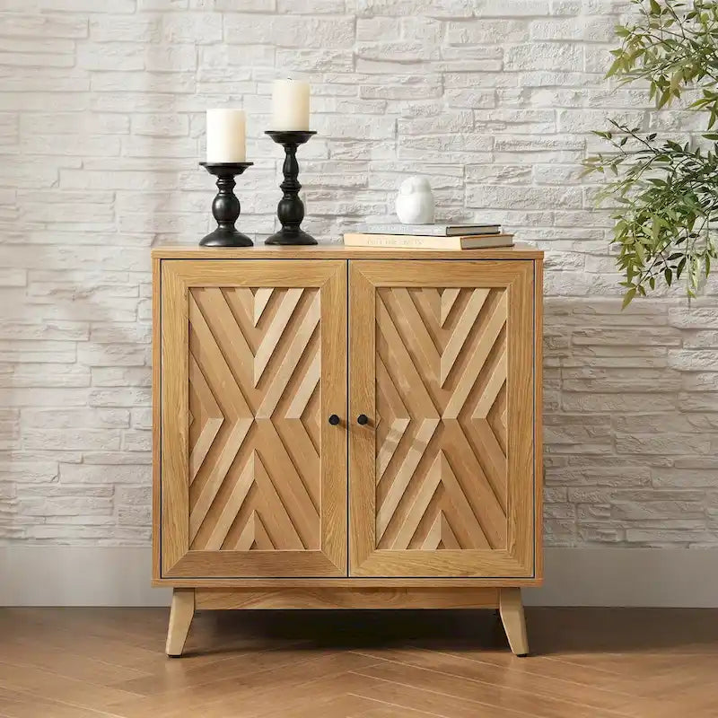 Meuble d'appoint 2 portes Joseph Midcentury 30Tall par HULALA HOME