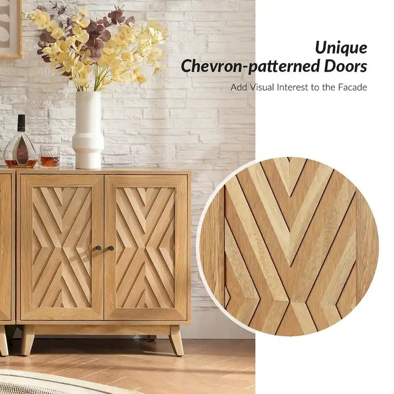 Meuble d'appoint 2 portes Joseph Midcentury 30Tall par HULALA HOME