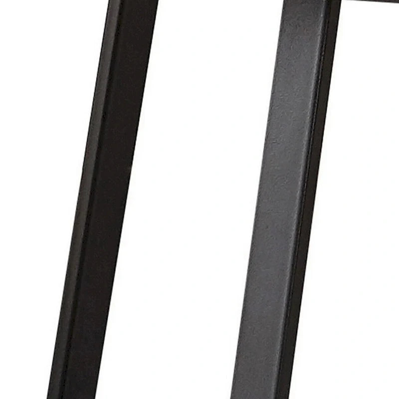 Table basse de 36 pouces, plateau en faux marbre, base métallique robuste, blanc, noir