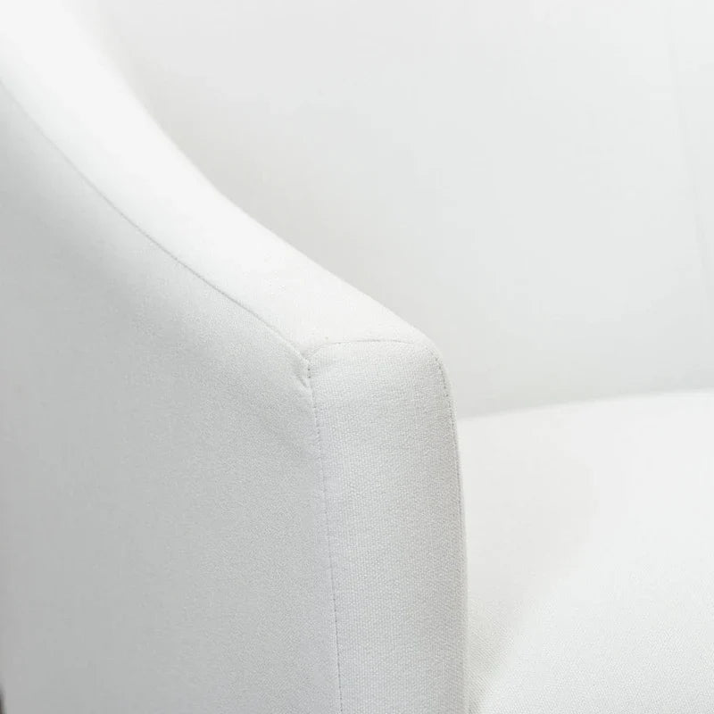 KINWELL Fauteuil de salle à manger roulant en tissu haute performance (lot de 2)