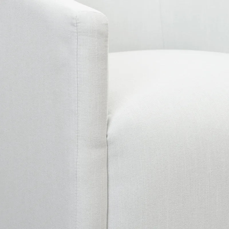 KINWELL Fauteuil de salle à manger roulant en tissu haute performance (lot de 2)