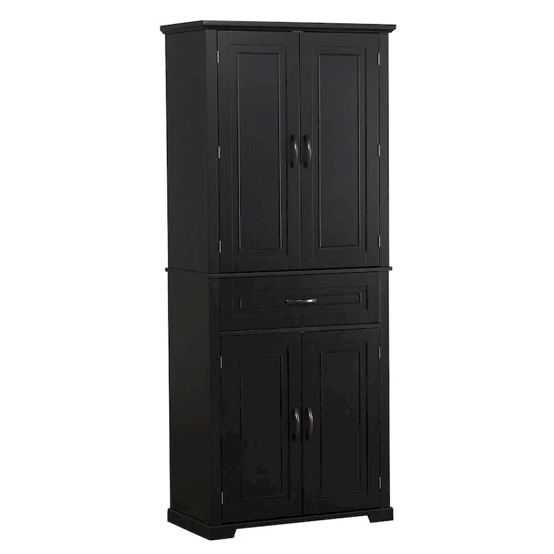 Meuble de rangement de salle de bain avec étagère réglable
