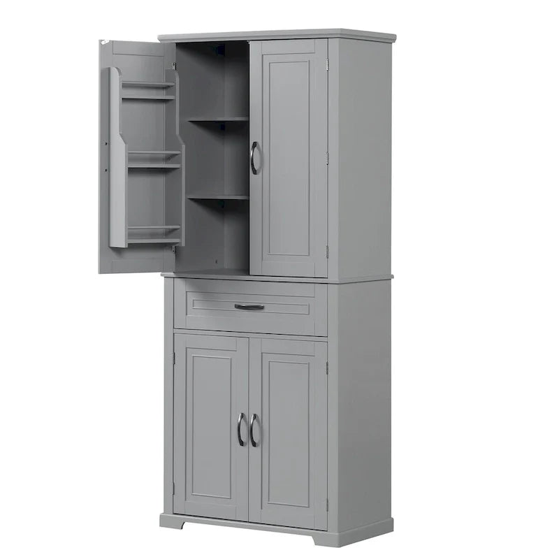 Meuble de rangement de salle de bain avec étagère réglable