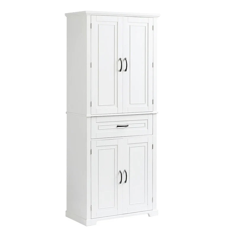 Meuble de rangement de salle de bain avec étagère réglable