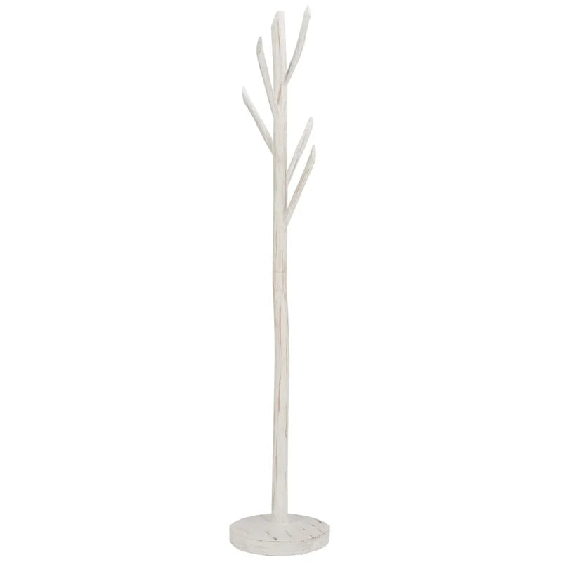 Porte-manteaux et chapeaux en forme de branche d'arbre, blanc, 35,5 cm L x 35,5 cm P x 180 cm H, pour entrée